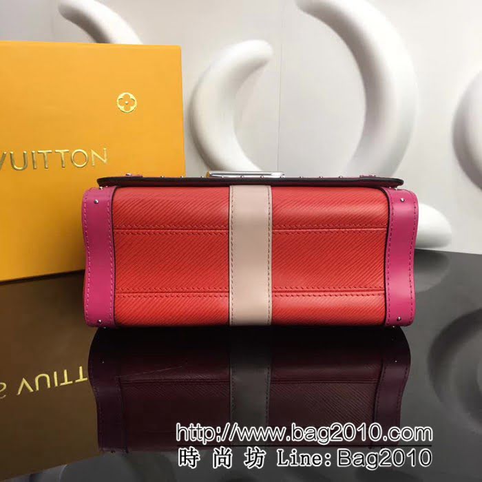 路易威登LV頂級原單 2018新款M43629磨面牛皮貼飾與飾釘鏈條包 YDH1262
